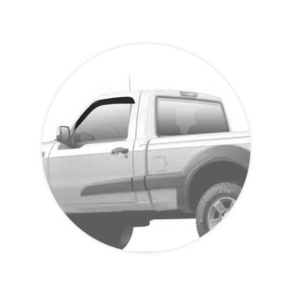 Imagem de Calha de Chuva Ranger CS 1996 a 2012 02 Portas Defletor Fumê Tgpoli