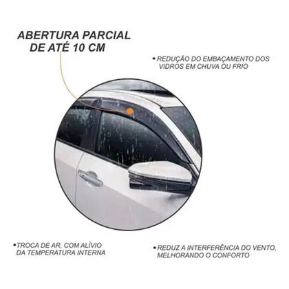Imagem de Calha Defletor Chuva Uno 1.0 1.4 4 Portas 2010 A 2016