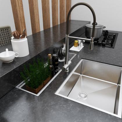 Imagem de Calha Escorrer Resistente Technox Aço Bancada Luxuoso