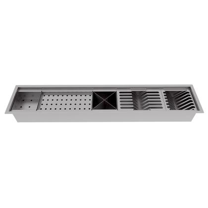 Imagem de Calha Gourmet Escorredor Inox Tamanho 19x92 Cm Ecosul 