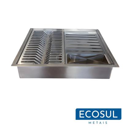 Imagem de Calha Gourmet Escorredor Inox Tamanho 40x50 Cm Ecosul