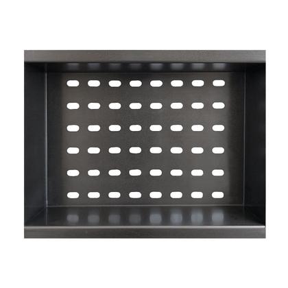 Imagem de Calha Úmida Gourmet Escorredor de Cozinha 86x19 Aço Inox Preta