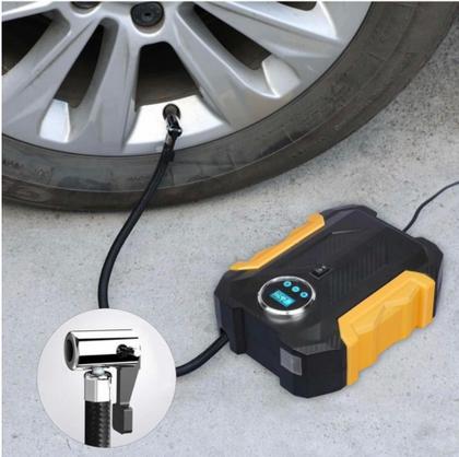 Imagem de Calibrador De Pneus Portátil 12 Volts Digital Compressor Ar 150pis 80W 16500R/Min
