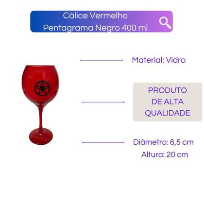 Imagem de Cálice Vidro para Altar 20 cm 400 ml - Escolha a Cor