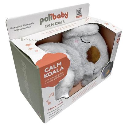 Imagem de Calm Coala Ursinho de Pelucia Coala Calmante Som Luz Respira Musical Polibrinq