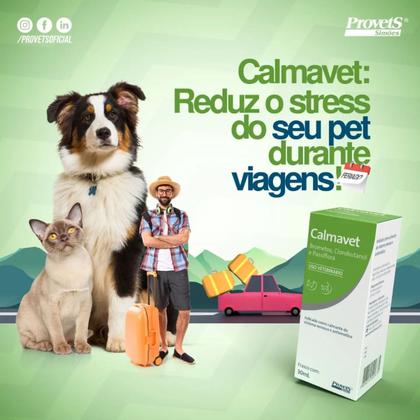 Imagem de Calmavet 30ml Para Cães E Gatos Calmante Natural Provets