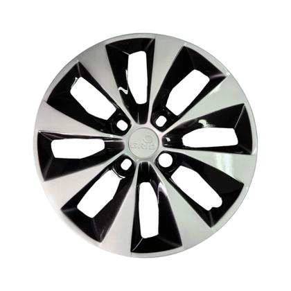 Imagem de Calota Aro 14" Cor Preto/Prata Mod Gol/Voyage G5/G6 2013 (Jogo c/ 4 Calotas) Grid - 112CB-PBP-E