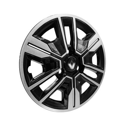 Imagem de Calota Aro 14 Kwid Outsider 2024 (Preta Brilhante C/ Prata)