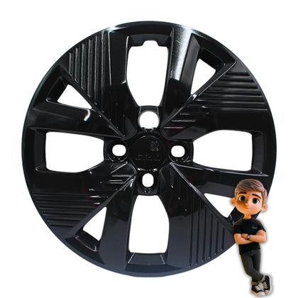 Imagem de Calota Aro 15 Novo Polo Track 2021 2022 2023 2024 Preto Brilhante