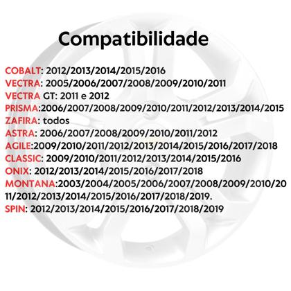 Imagem de Calota Calotinha centro de roda GM Astra Spin Vectra Preto 58mm