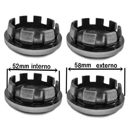 Imagem de Calota Calotinha Miolo Centro GM Onix Prisma Cobalt Spin Cruze Cobalt p/ Roda com 51mm de centro e e