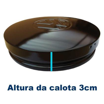 Imagem de Calota Centro De Roda Vw Gol Cl Boca De Fogão Aro 13 Preto
