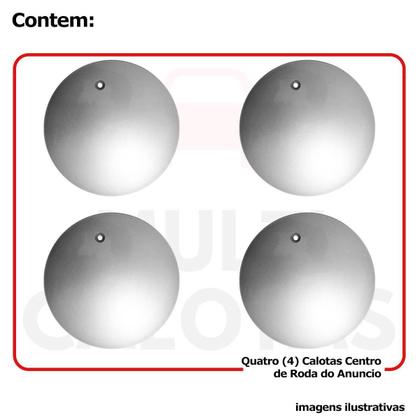 Imagem de Calota Jogo Miolo Centro De Roda Aranha Big