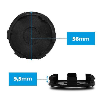 Imagem de Calotinha 56mm Centro de Roda Scorro Emblema Volkswagen