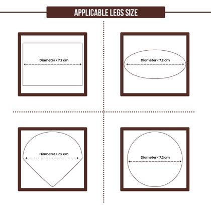 Imagem de Cama ajustável Furniture Risers Utopia Bedding de 3, 5 ou 8 polegadas
