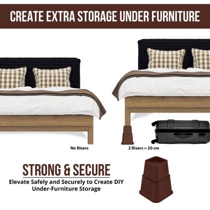 Imagem de Cama ajustável Furniture Risers Utopia Bedding de 3, 5 ou 8 polegadas