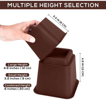 Imagem de Cama ajustável Furniture Risers Utopia Bedding de 3, 5 ou 8 polegadas