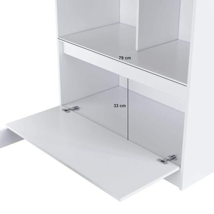 Imagem de Cama Alta de Solteiro Multifuncional Sem Colchão CA6080 Amsterdam Art In Móveis