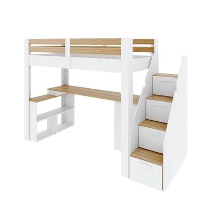 Imagem de Cama Alta Infantil/juvenil Star Plus Office Multifuncional Casatema MadeiraOriginals