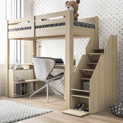 Imagem de Cama Alta Infantil Star Plus Casatema Legno Salinas