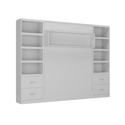 Imagem de Cama Articulada Casal com Estante 4 Gavetas 8 Prateleira