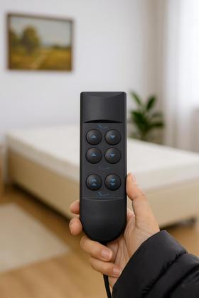 Imagem de Cama Articulada Elétrica hospitalar residencial Par De Grades e Colchão D28 Safira