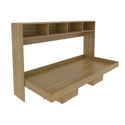 Imagem de Cama Articulada Horizontal de Solteiro com 6 Nichos CM8020 Laranja/Amendoa