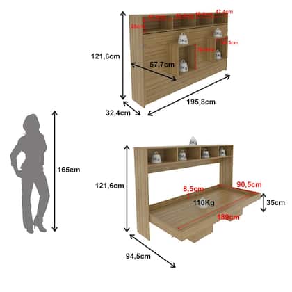 Imagem de Cama Articulada Horizontal Solteiro 88cm CM8020 Tecnomóbili