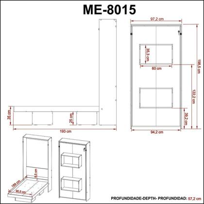 Imagem de Cama Articulada Solteiro 97,2X193Cm Cm8015