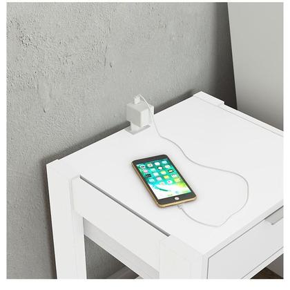 Imagem de Cama Articulada Solteiro CM8013 com Kit 2 Mesas de Cabeceira Branco - Tecnomobili