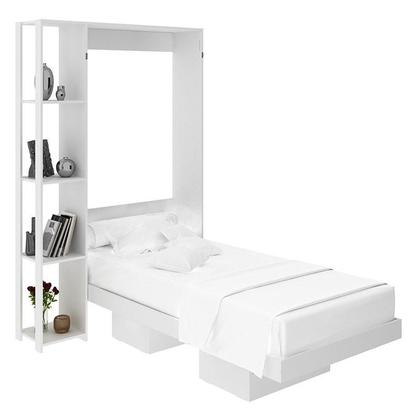 Imagem de Cama Articulada Solteiro CM8013 com Kit 2 Mesas de Cabeceira Branco - Tecnomobili