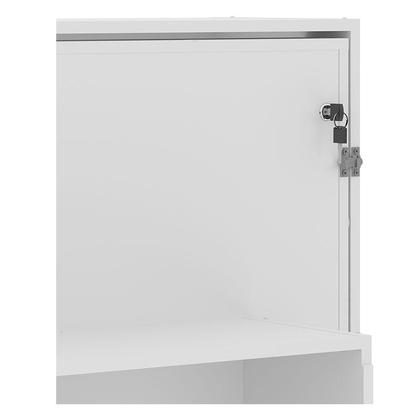 Imagem de Cama Articulada Solteiro CM8013 com Kit 2 Mesas de Cabeceira Branco - Tecnomobili