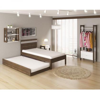 Imagem de Cama Auxiliar 100% MDP - Nogal