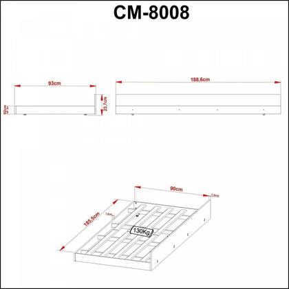 Imagem de Cama Auxiliar 100% MDP - Nogal