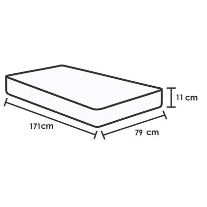 Imagem de Cama Auxiliar D28 Solteiro Bordado White (79x171x11) - Ortobom