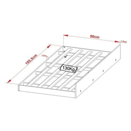 Imagem de Cama Auxiliar Infantil CM8008 Branco - Tecno Mobili