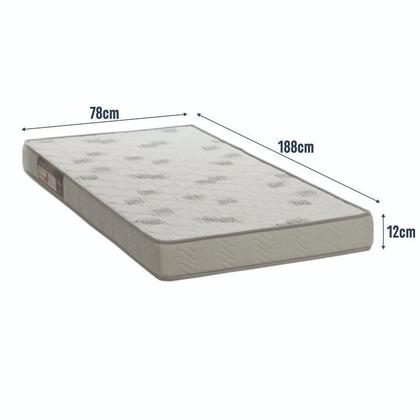 Imagem de Cama Auxiliar Solteiro com Colchão e Rodízios