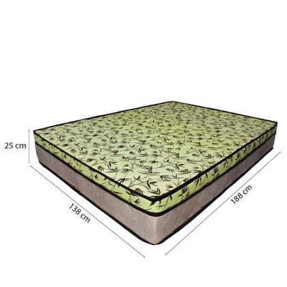 Imagem de Cama Baú Casal 138 Tecido Sintético Branco Com Colchão de Espuma Tokio D33 Bege - 25x138x188cm