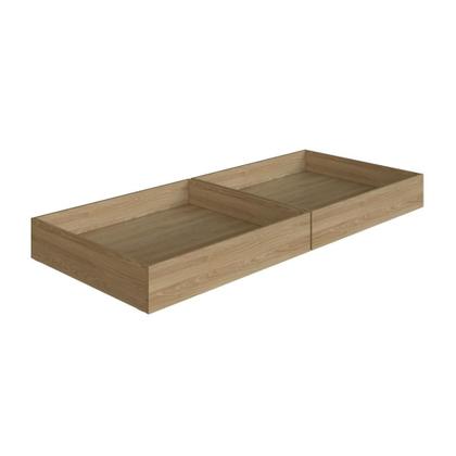 Imagem de Cama Beliche Infantil Bicama Menino Menina 2,32m com Escada, Nichos e Gavetas com Rodas
