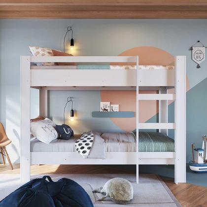 Imagem de Cama Beliche Infantil Slim Com Escada Lateral Br 195,8 cm