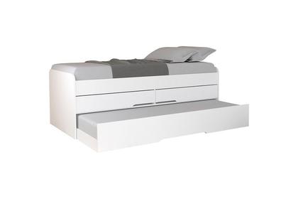 Imagem de Cama Bibox de Solteiro com Auxiliar 2 Gavetas Bicama