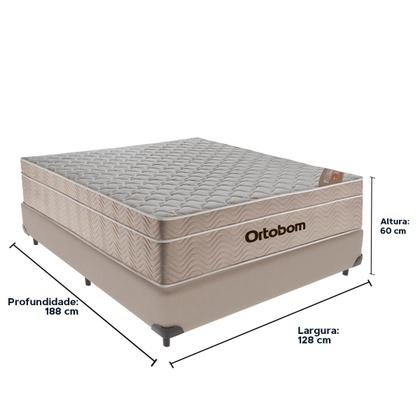 Imagem de Cama + Box Airtech Colchão Ortobom Viúva 128cm SpringPocket
