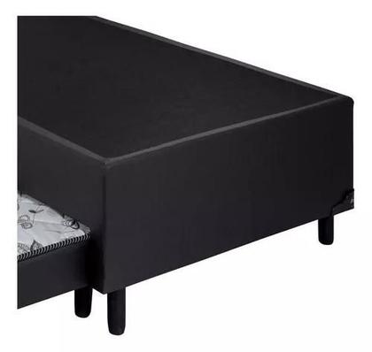 Imagem de Cama Box Base Casal Com Auxiliar Semi Ortopedica Suede (1.38X1.88)
