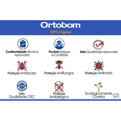 Imagem de Cama Box Base Casal Universal Courano Gray (138x188x20) - Ortobom