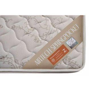 Imagem de Cama Box Base Marrom Com Colchão Airtech Springpocket Casal 138cm