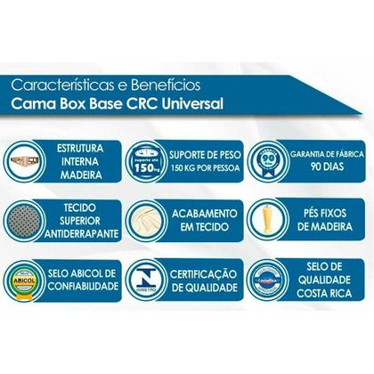 Imagem de Cama Box Base Queen Universal Rústico Brown (158x198x25) - Polar