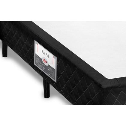 Imagem de Cama Box Base Solteiro Poli Tecido Black (78x188x23) - Castor