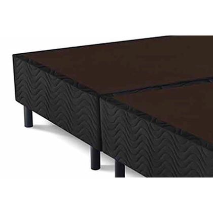 Imagem de Cama Box Base Universal CRC Camurça Black Queen 158x198