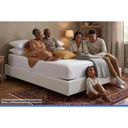 Imagem de Cama Box Base Universal CRC Linhão White Solteiro 78x188