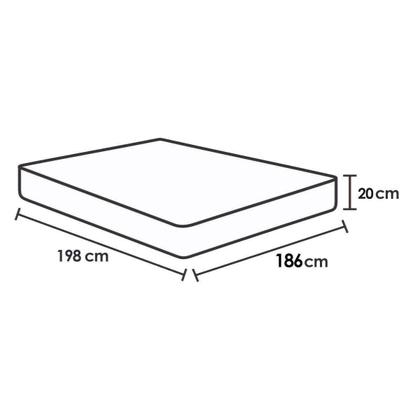 Imagem de Cama Box Base Universal CRC material sintético Brown 186x198x20